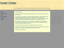 Tablet Screenshot of patent-cremer.de